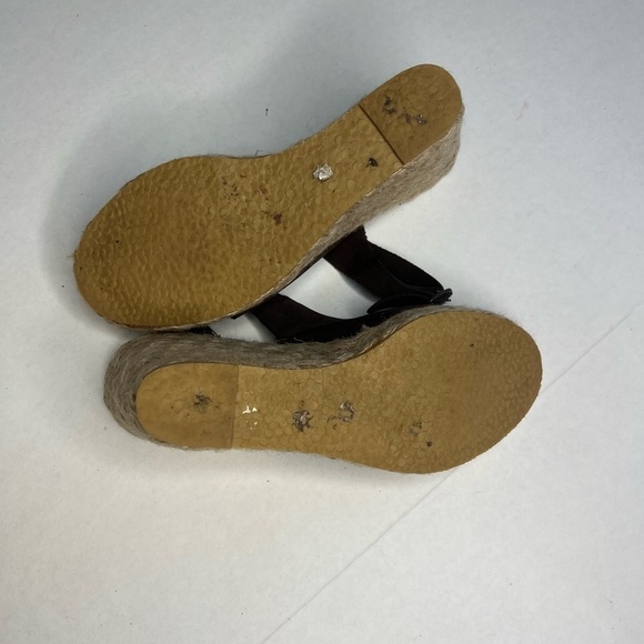 KORS Michael Kors Jute Wrapped Espadrille Wedge Slingback Sandals - Picture 4 of 9